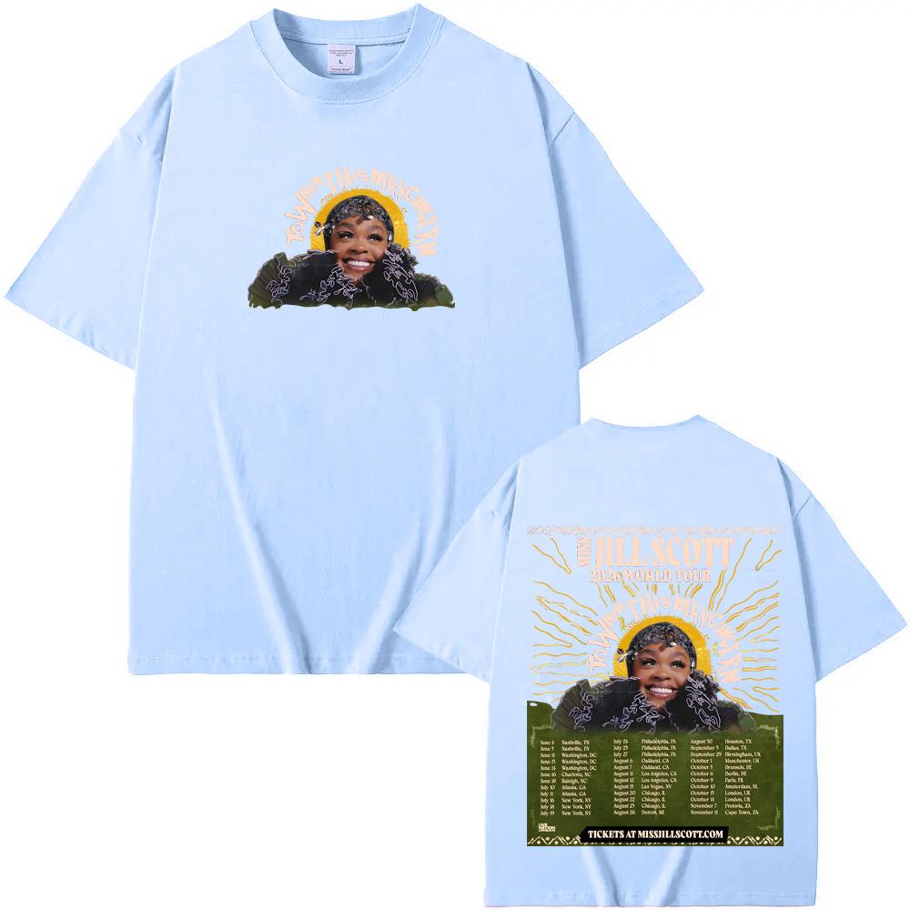 To Whom This May Concern World Tour2026 TShirt Summer Jill Scott Casual Tshirt High Quality 100Cotton Comfortable Short Sleeve