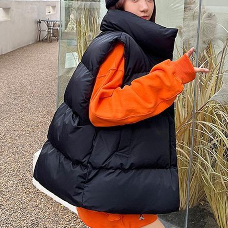 Женский зимний короткий хлопковый жилет «Джокер», свободная тонкая пуховая куртка с хлопковой подкладкой, пальто