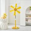 Compact Silent Cartoon Floor Fan for Dorms & Offices