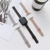 Ремешок Matel для Apple Watch Band 7, 41 мм, 45 мм, 49 мм, тонкий ремешок с миланской петлей для женщин, ремешок для iwatch 8, 7, 6, 5 se 4, 3, 2, браслет 38 мм, 40 мм