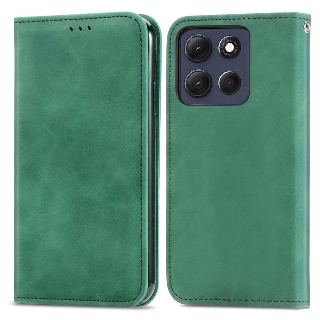 For Motorola Moto G86 Power 5G Leather Case with Card Holder Magnetic Absorption Phone Cover