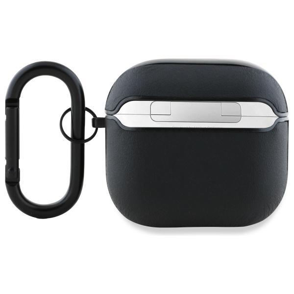 AMG AMA4SLWK AirPods 4 cover black/black Leather White Logo