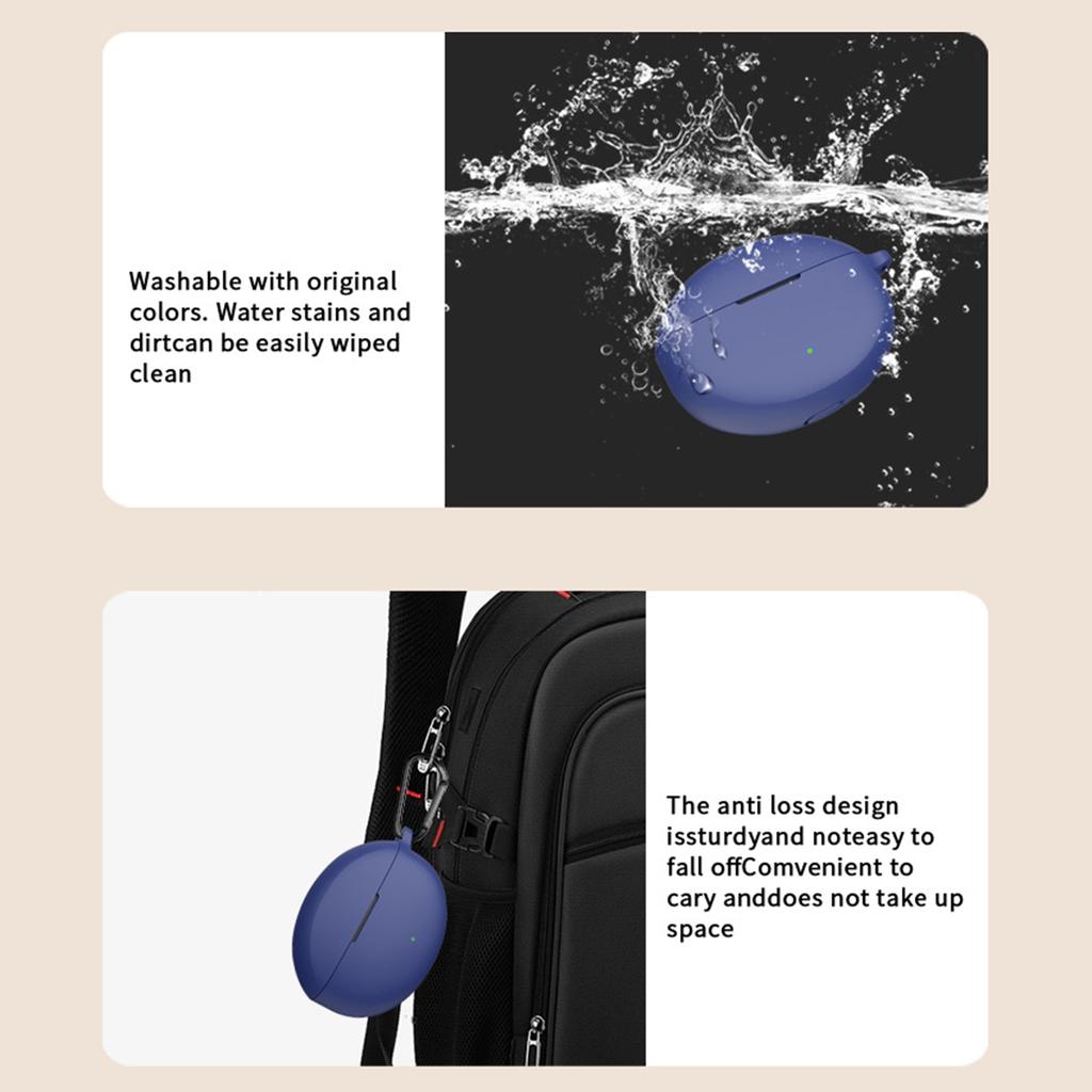Protective Silicone Sleeve for Earbuds Not Slip Earbud Case Protective Sleeve Snug Fit with Full Access Protector