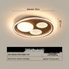 Walnut Ultra-Thin Full Spectrum Ceiling Light for Study Room, Living Room, or Bedroom
