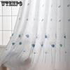 WTEMPO 2 шт. полузатеняющие оконные ширмы для гостиной, спальни, балкона, готовые шторы, дешевые солнцезащитные утолщенные белые марлевые шторы