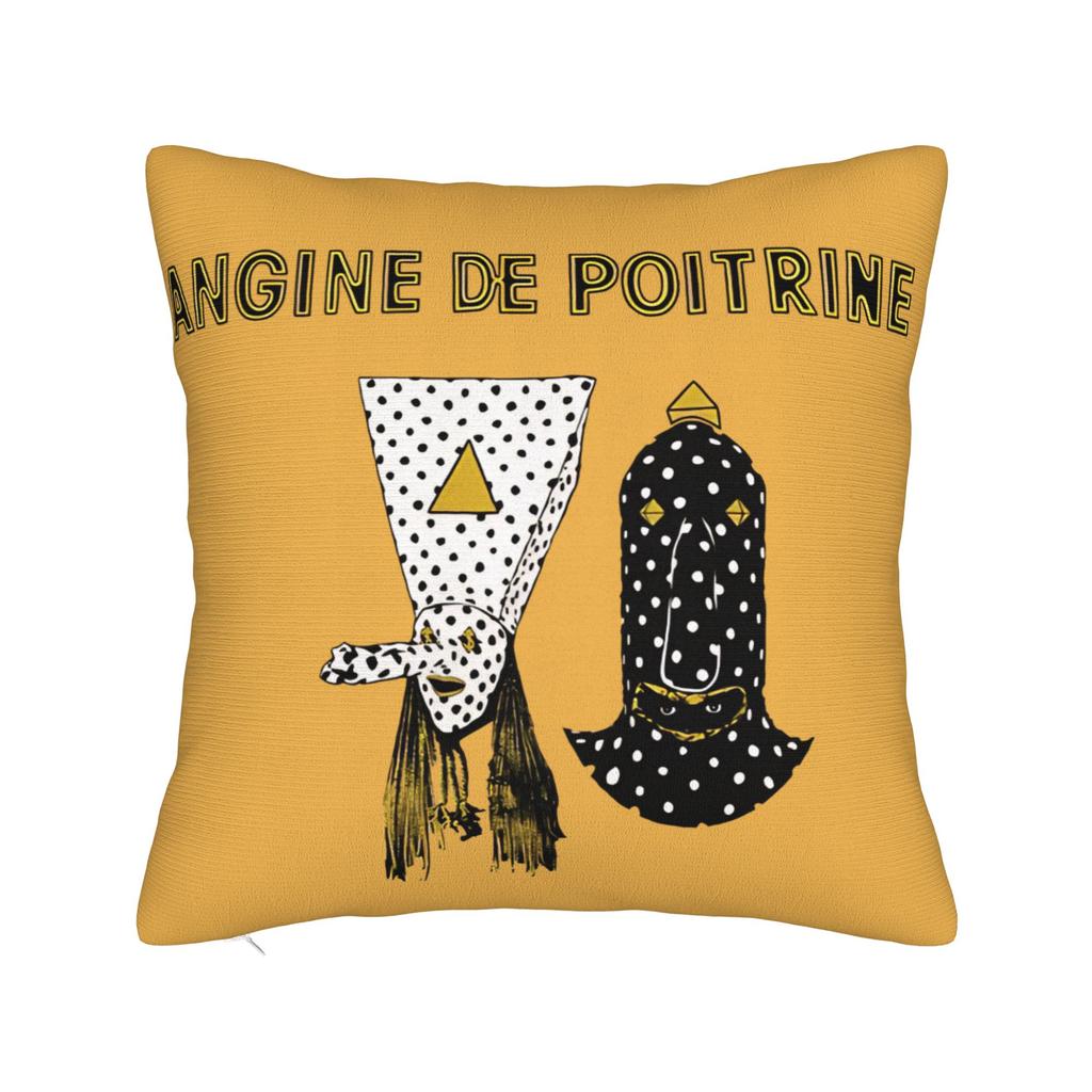 Angine De Poitrine Square Pillow Covers Polyester Car Sherpa Mantra Cushion Cover Cute Decor Throw Pillow Case