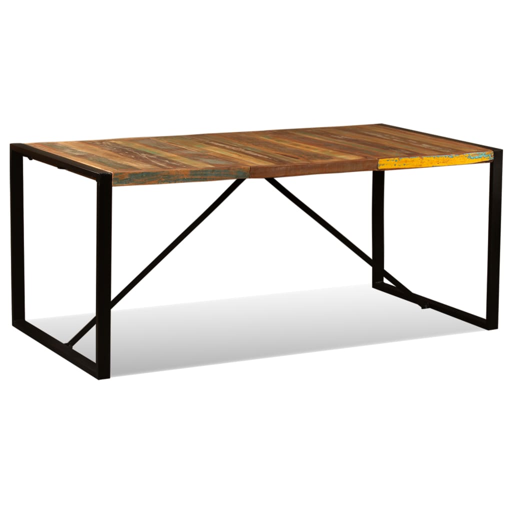Vidaxl Stół Jadalniany Z Litego Drewna Odzyskanego, 180 Cm