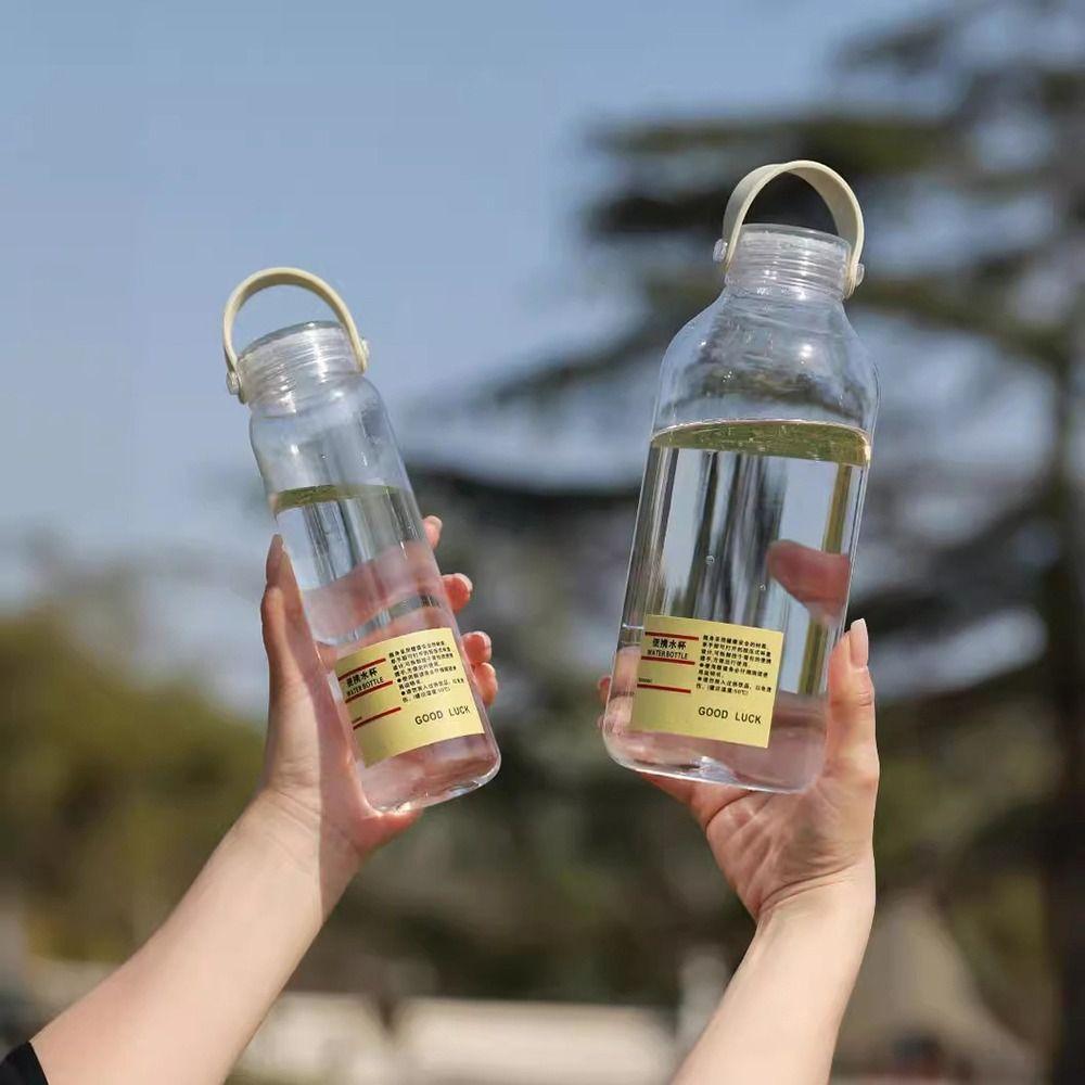 1Pcs 400ML/1L Sports Cup Students Simple Portable Cup Durable Plastic Water Cup