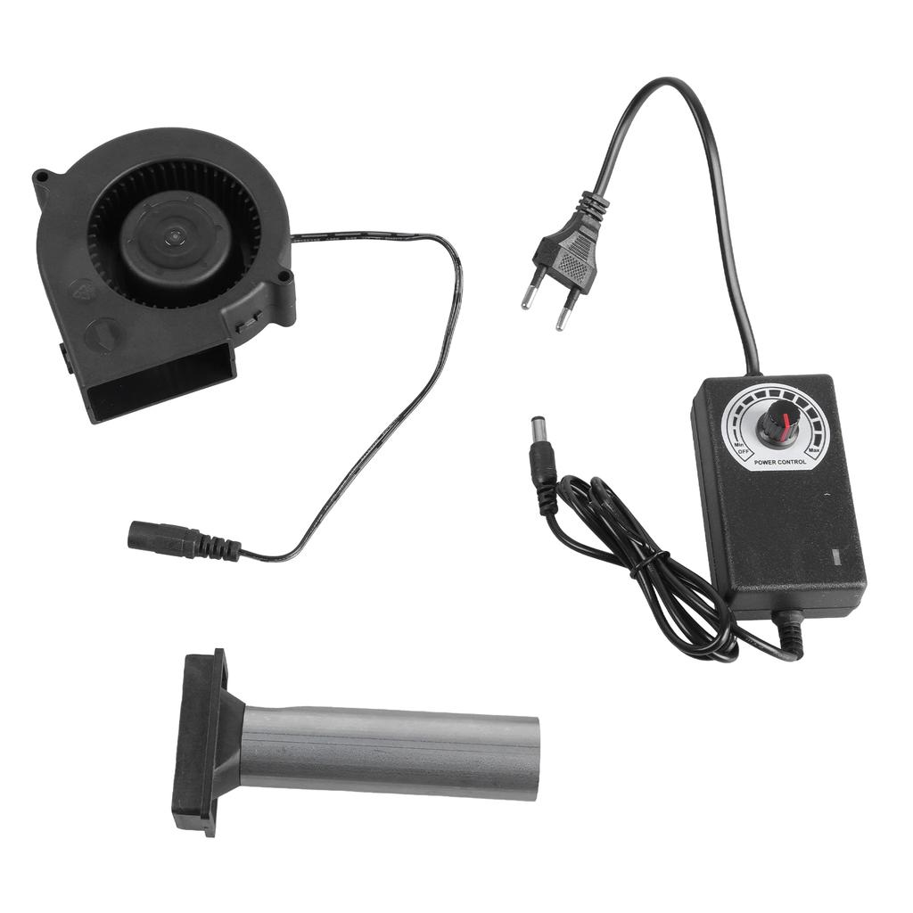 Электрический вентилятор для барбекю с регулируемой скоростью и гибким шлангом для розжига угля