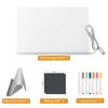 Colorful 7 Pens LED Note Board with Night Light Adjustable Stand Desktop Illuminated Wordpad  Art