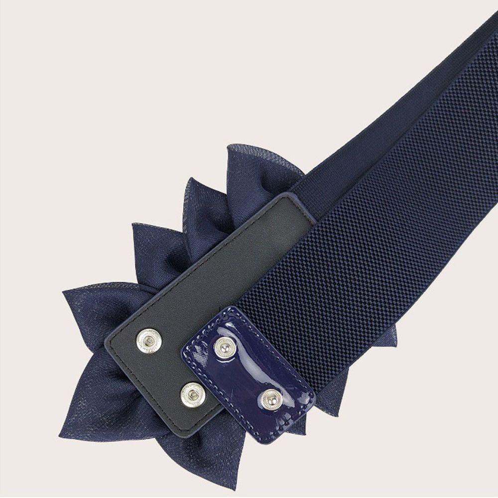 Широкий эластичный пояс с цветочной отделкой, декоративный ремень, изысканные поясные ремни, украшение для одежды