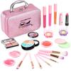 AstarX 23-Piece Makeup Toy Set for Kids, Realistic Washable Cosmetics, Safe and Non-Toxic, Beauty Set for Parties, Games, Halloween, Christmas, and
