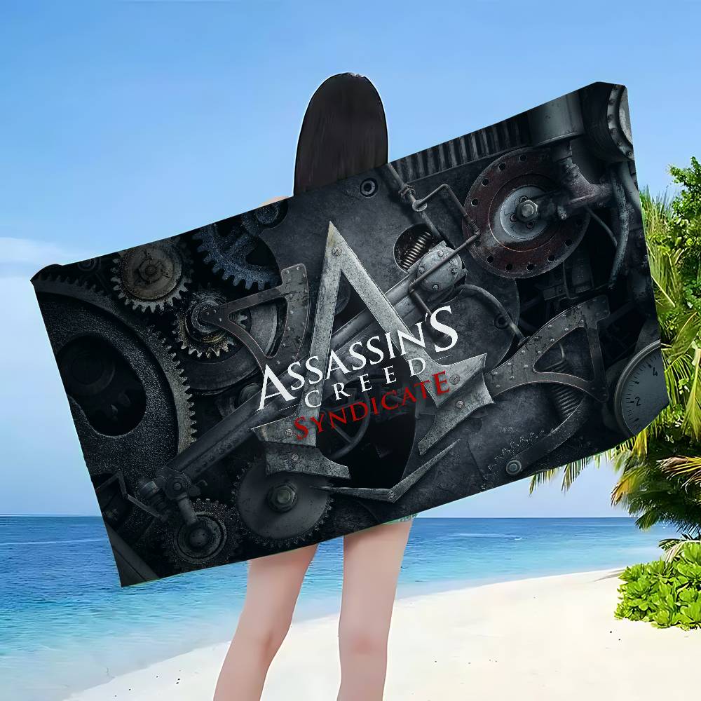 Игра A-Assassins C-Creeds Микрофибровое пляжное полотенце Впитывающее Быстросохнущее Мягкое Для йоги Плавание Курорт Полотенце для альпинизма