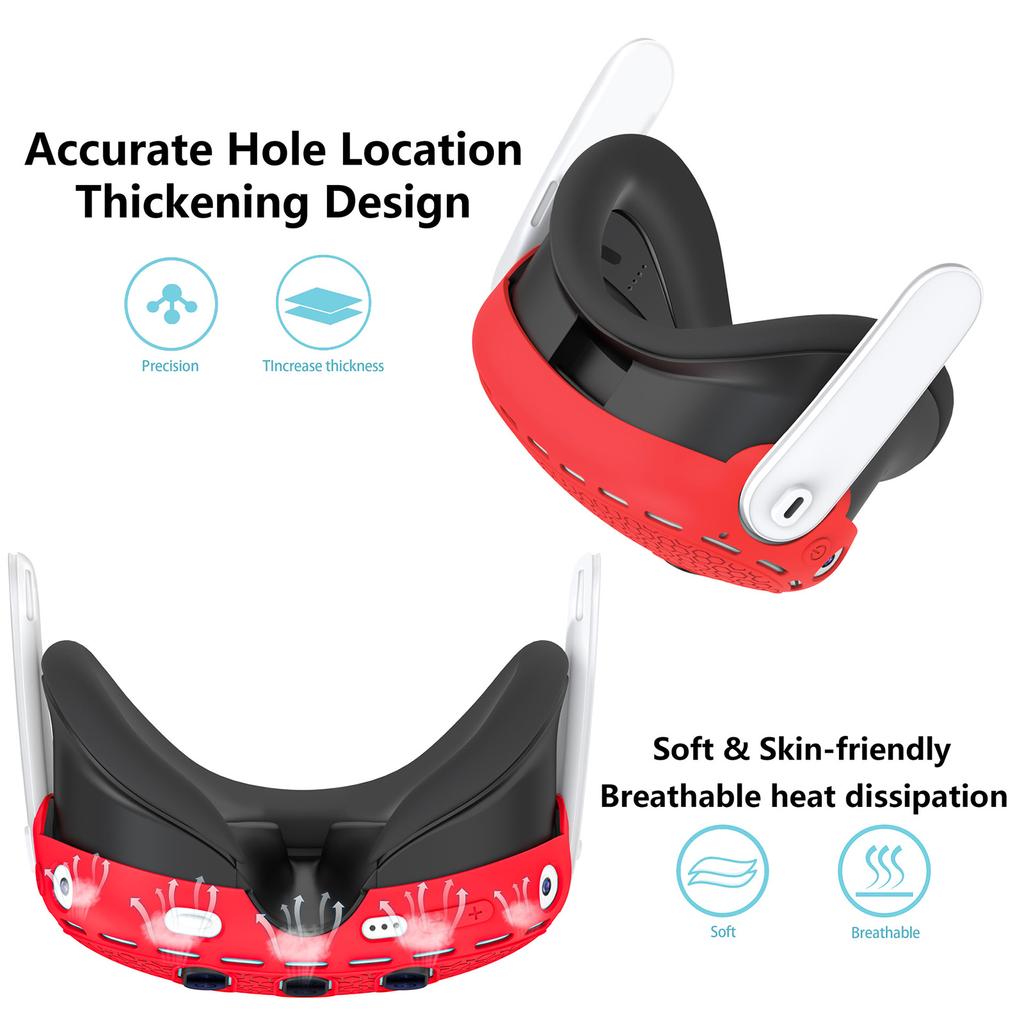 Защитный чехол для гарнитуры Quest3 VR Силиконовый чехол предотвращает царапины и удары