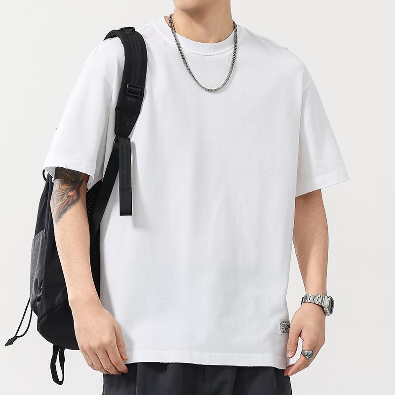 Summer Thin 230g Grinding Instantly Cool Men's T Round Neck T-shirt Short Sleeves