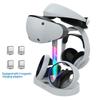 PG-P5V001 Магнитная RGB-станция для зарядки консоли PS5, PS VR2 – Двойное зарядное устройство для контроллеров, Станция для хранения гарнитуры и очков