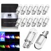 14 шт. T10 Автомобильная светодиодная лампа габаритного света/подсветки номерного знака (7 цветов)