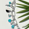 Pandora Turquoise Colored Fishbone Dangle Charm 793894c01