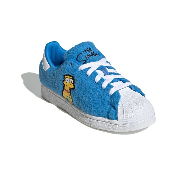 The Simpsons x adidas Superstar Кроссовки для детей старшего возраста Мардж Симпсон Детские кроссовки Синий Облачно-белый Основной черный GZ1774