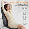 Массажная подушка для поясницы и спины, массажное кресло с электрическим подогревом, подушка для шеи и плеч, массажная подушка для тела, облегчение позвоночника
