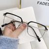 Personalized Eyebrow Frame Half Frame Glasses 01177 Simple Retro Square Frame Glasses Fashionable Anti-Blue Light Glasses Frame