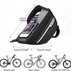 Водонепроницаемая сумка на переднюю раму велосипеда Держатель для телефона с сенсорным экраном Велосипедная сумка-чехол для МТБ Шоссейного велосипеда Хранение Седельная сумка Задняя сумка Аксессуары