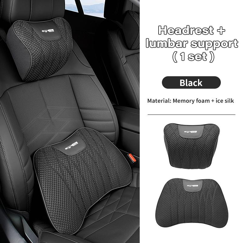 Car Seat Headrest Waist Pillow Mat Lumbar Support Cushion For KIA Rio K5 K2 Sportage Ceed Sorento Picanto Stinger Soul QE3