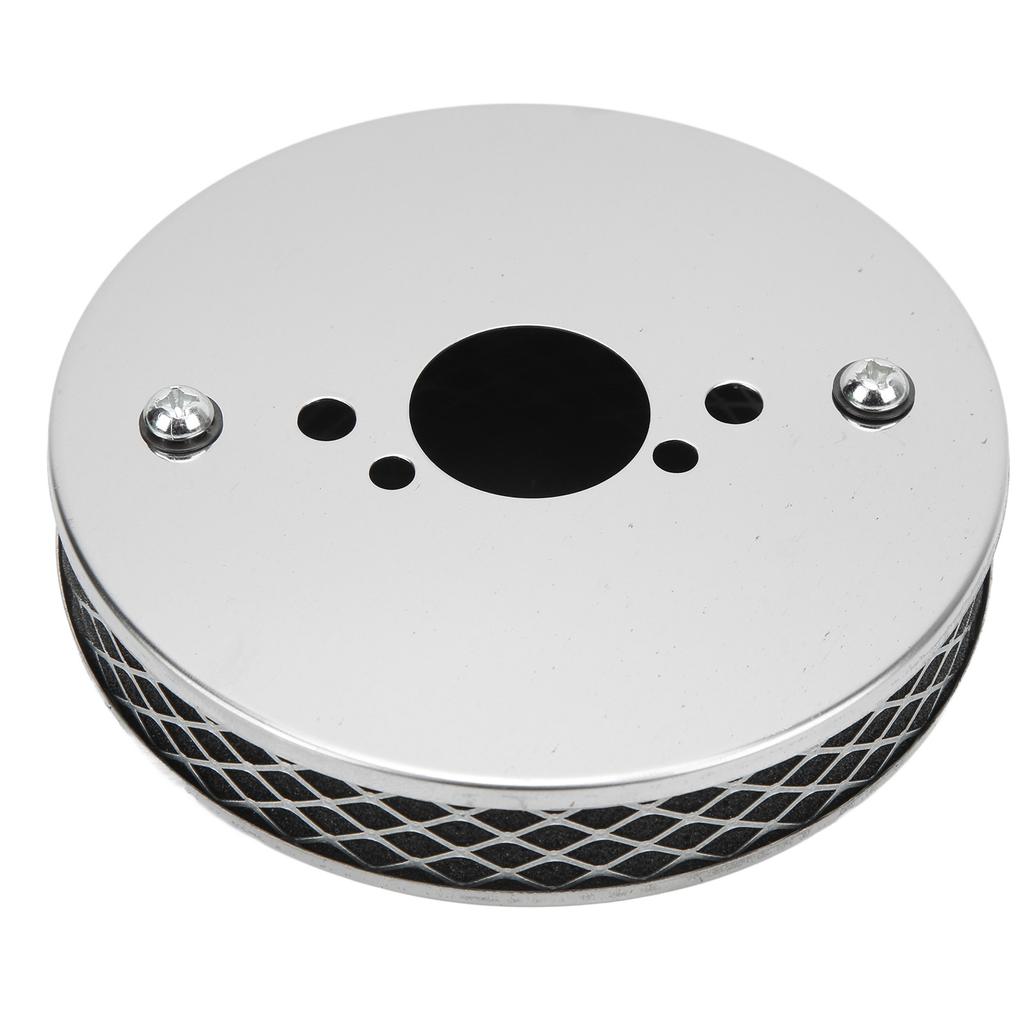 14x3cm High Flow Air Filter Chrome Metal Replacement for SU HS2 1¼ Inch Carburettor