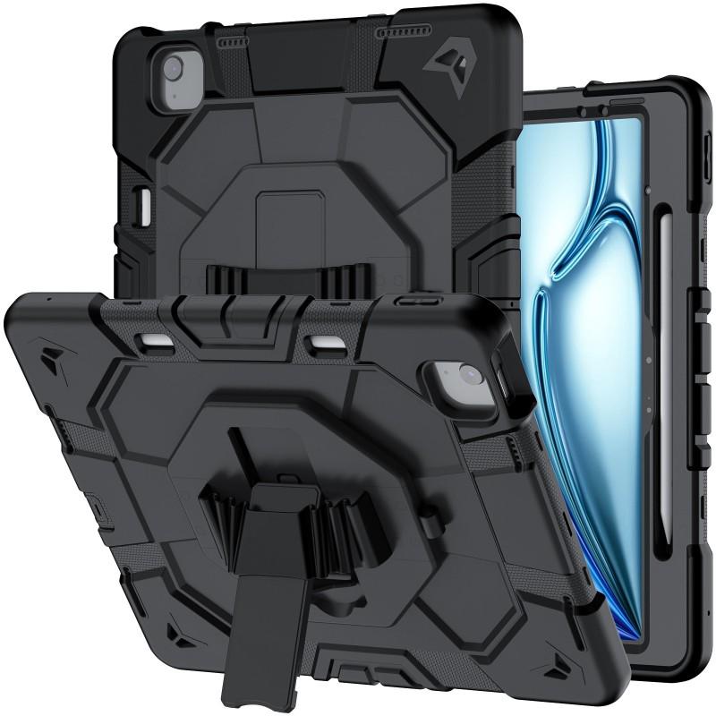 IPad Pro 13 Inch M4/M5 Case 360 Rotating Stand Shockproof PC Silicone Protective Cover