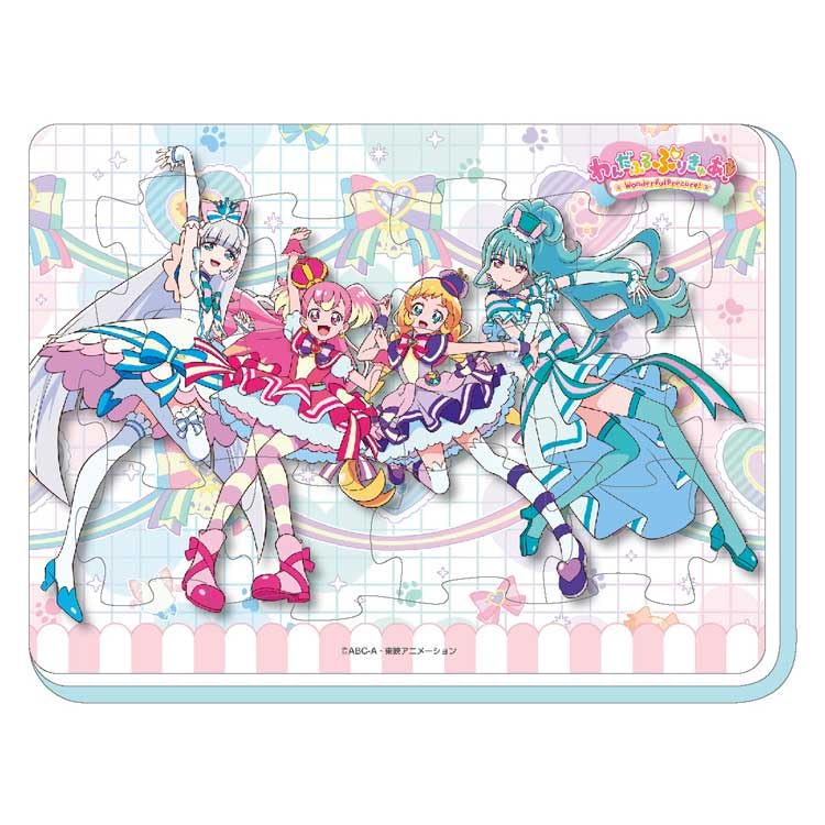 Ensky Wonderful Pretty Cure! Fluffy Bath Puzzle (1) Happy Party 6-Piece Box