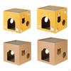 Cat Box Cats Bed, Corrugated Cardboard House, House Scratching Board for