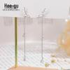 Серьги-кисточки Higu из стерлингового серебра S925 с рогами оленя: Рождественские серьги-гвоздики с подвесками для женщин, стиль Мори