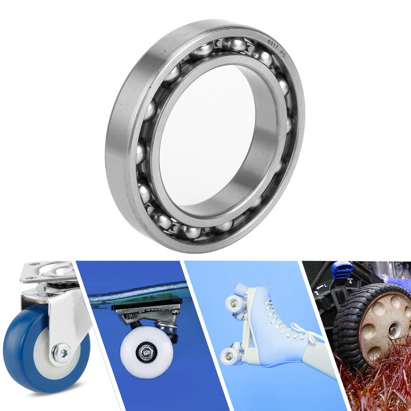 Motoforti 6017 & Deep Groove Ball Bearings P5 85x130x22mm Lubricated Bearings Open Type Silver Tone Scooter Skateboard Wheel