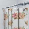 Расписанные вручную Рождественские цветы Занавеска для душа Водонепроницаемый Домашний декор Аксессуары для ванной комнаты Кухонное полотенце Занавески для ванной с рисунком При