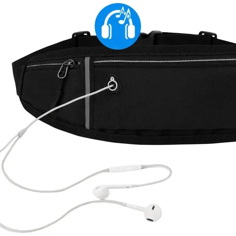 Профессиональная поясная сумка для бега Спортивная поясная сумка Чехол для мобильного телефона Мужская Женская Скрытая сумка Спортивная сумка для тренажерного зала Пояс для бега Поясная сумка