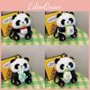 Cute Flower Panda Backpack Mahjong For Wealth Honey Jar Avocado Plush Bag