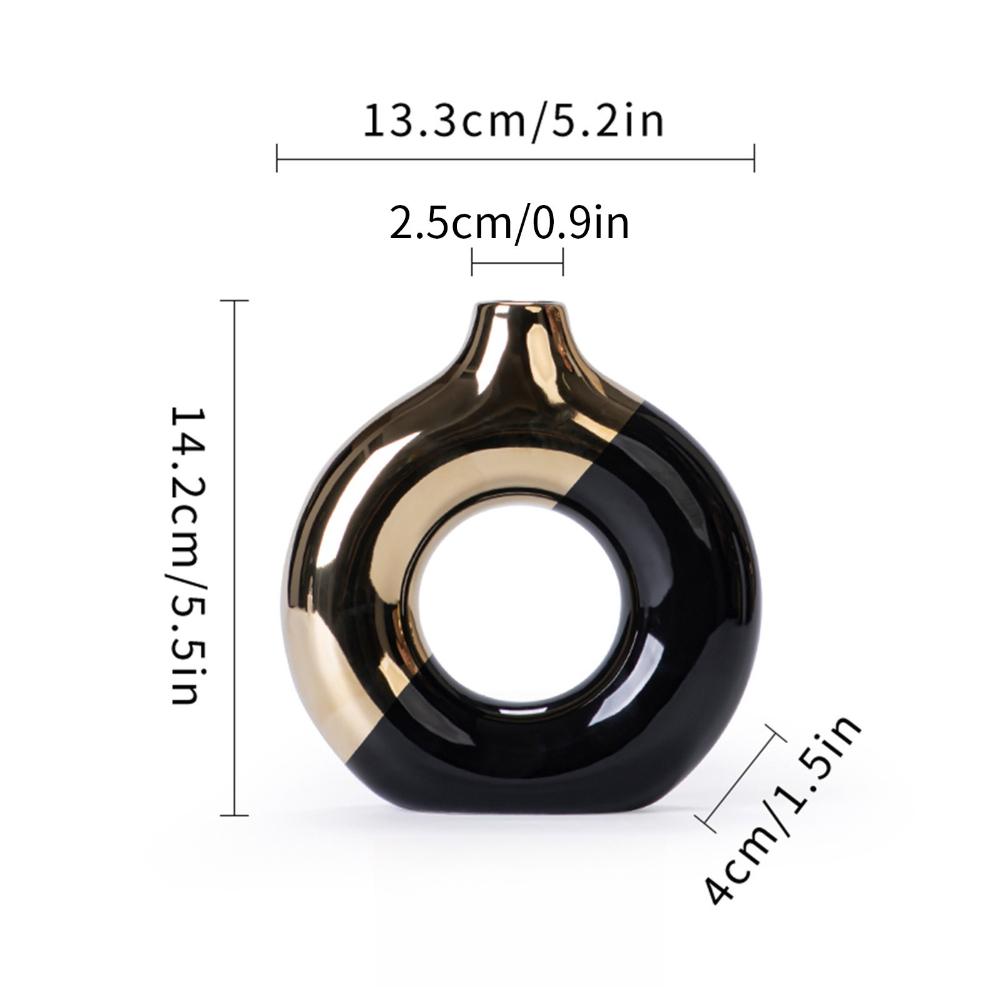 Легкая Роскошь Золотая Керамическая Ваза для Цветов для Свадьбы, Домашний Декор Стола, Подарок на Новоселье, Минималистичный Домашний Декор