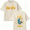 Anime Dorohedoro Kai En Vintage Washed T-shirt   Cool ga Oversized T-shirts 's Clothing Gothic Horror Tee Shirt