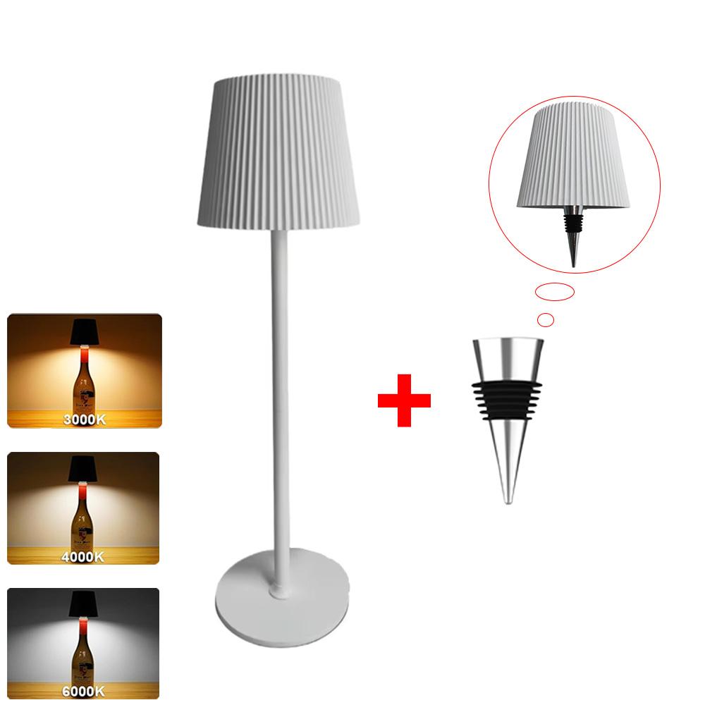 Беспроводная лампа в виде винной бутылки, перезаряжаемая настольная лампа, сенсорное управление, свет винной бутылки с регулировкой яркости, светодиодная настольная лампа, атмосферный ночник