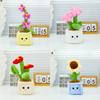 Lifelike Plush Flower Pot Plant Soft Toy Apply Children Gift And Room Decoration