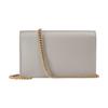Gucci GG Marmont Leather Chain Wallet Bag Light Gray Gold Interlocking G Hardware Crossbody Clutch for Women Daily Commute 497985-CAO2G-1443