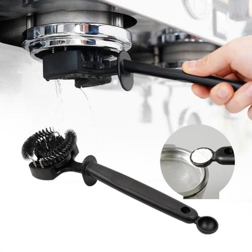 watchget Espresso Coffee Machine Cleaning Brush for 51mm Grinder Head, Nylon Bristles, Dual-Headed Grinder Brush, Coffee Grinder Cleaning Brush, 51mm