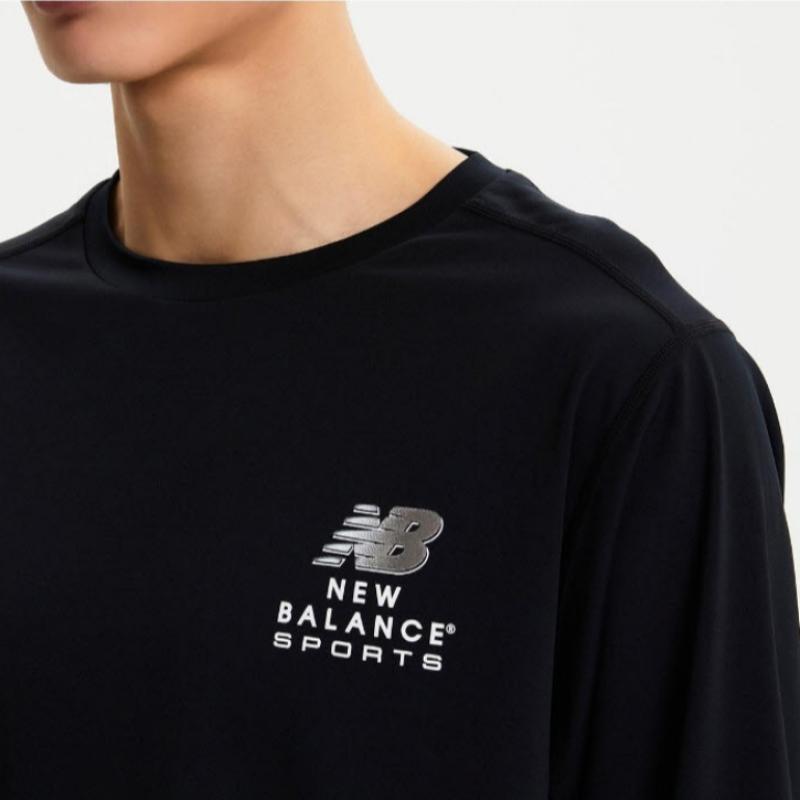 New Balance Футболка с длинным рукавом Kqj Nbnde22613 19 Common Basic Long Sleeve Rash Guard Stand