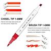 120 Pcs Alcohol Art Markers Brush And Chisel Tip Marker Pens