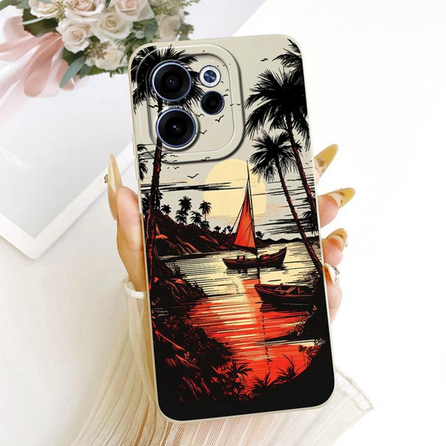 Чехол для OPPO Reno 15F reno15 F 5G CPH2801 Эстетичный Роскошный Милый Кролик Силиконовый Чехол для Телефона OPPO Reno15 5G Мягкая Крышка
