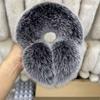 Fashionable Extra-Large Retractable Fox Fur Earmuffs - Thick, Warm, and Windproof Ear Covers