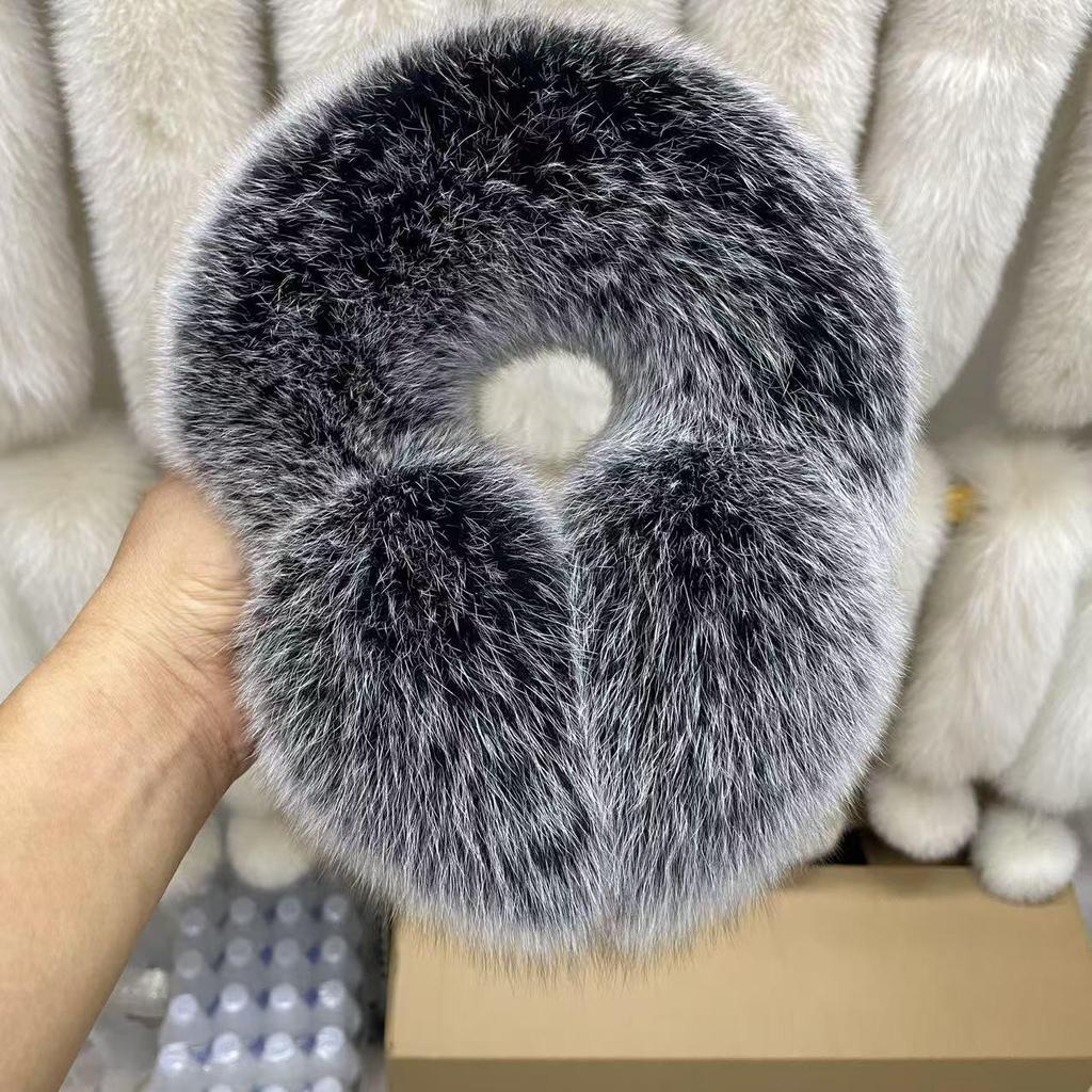 Fashionable Extra-Large Retractable Fox Fur Earmuffs - Thick, Warm, and Windproof Ear Covers