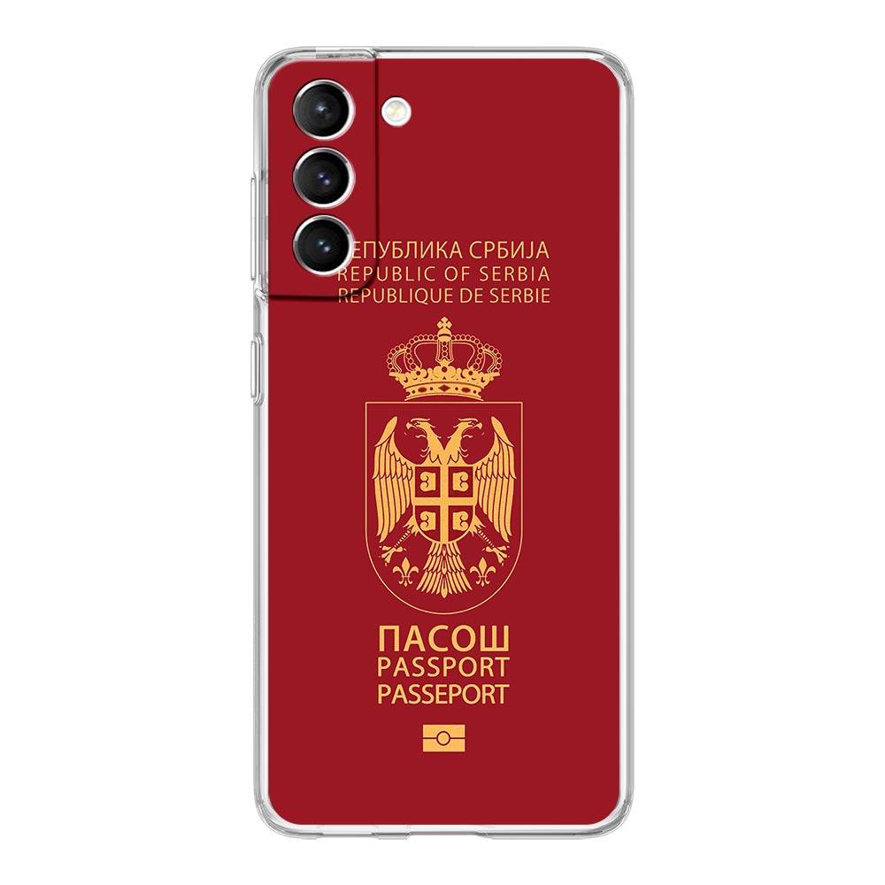 Прозрачный чехол для телефона с флагом Сербии для Samsung Galaxy S23 S22 5G S20 Ultra S21 FE 5G S10E S9 S8 S10 Plus Мягкая противоударная задняя крышка