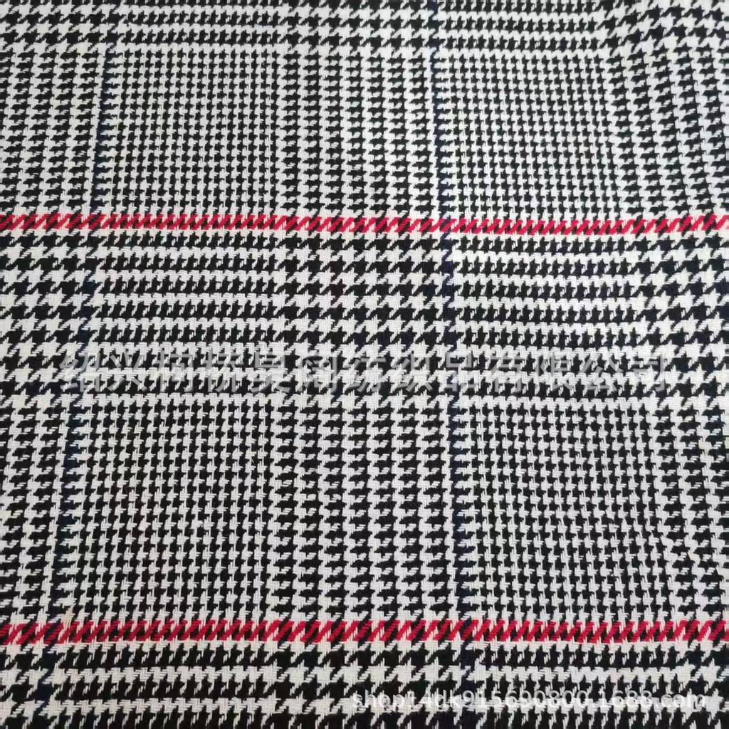 Autumn/Winter Houndstooth Woolen Coat, Suit, Shoes, Hats & Bags in Coarse Wool Plaid Fabric
