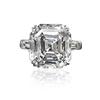 Asscher Crystal Cubic Zirconia Rings for Women Fashion Wedding Engagement Bands Female Ring Anniversary Party Hot Jewelry
